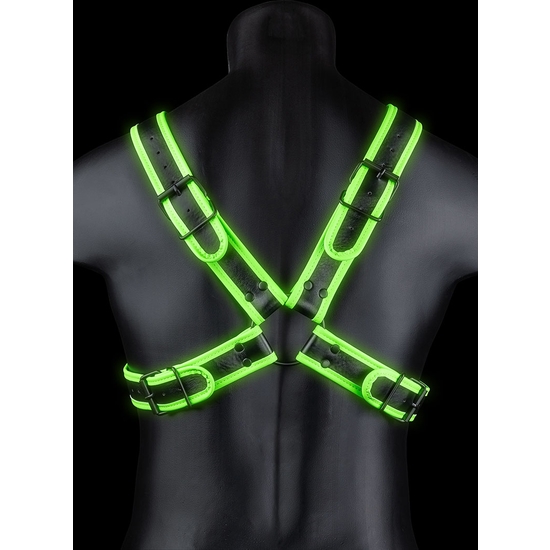 OUCH! - CROSS HARNESS - GLOW IN THE DARK image 3