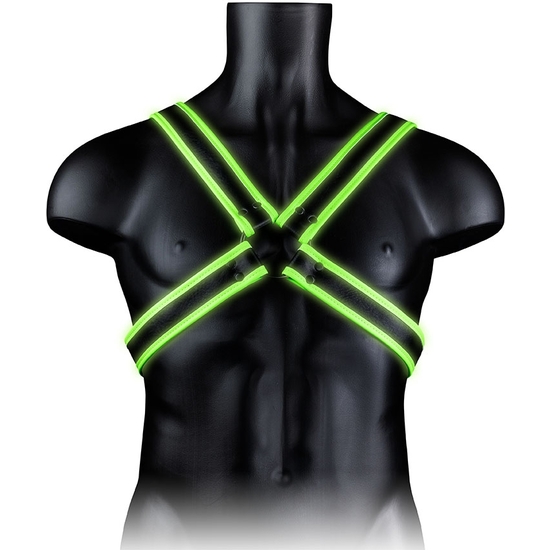 OUCH! - CROSS HARNESS - GLOW IN THE DARK image 4
