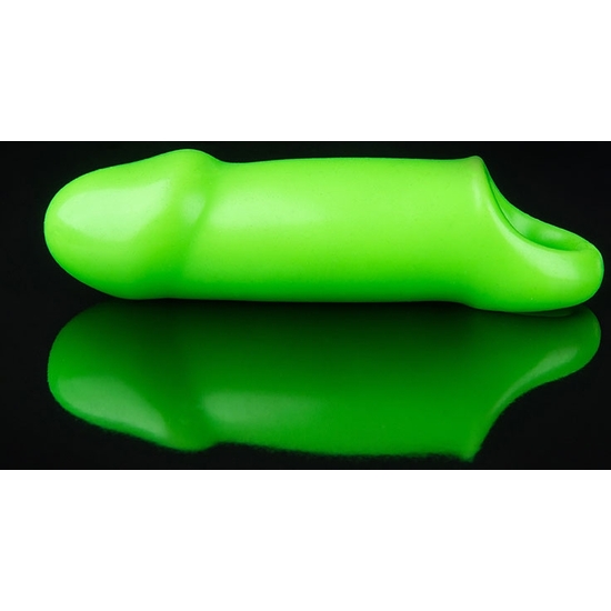 OUCH! - SMOOTH THICK STRETCHY PENIS SLEEVE - GLOW IN THE DARK image 0