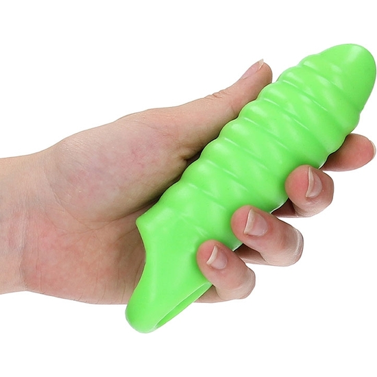 OUCH! - SWIRL THICK STRETCHY PENIS SLEEVE - GLOW IN THE DARK image 4