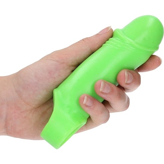 OUCH! - SMOOTH THICK STRETCHY PENIS SLEEVE - GLOW IN THE DARK image 4