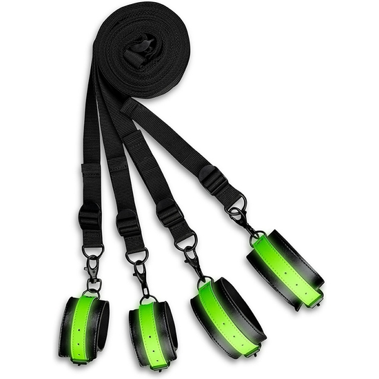 OUCH! - BED BINDINGS RESTRAINT KIT - GLOW IN THE DARK image 4