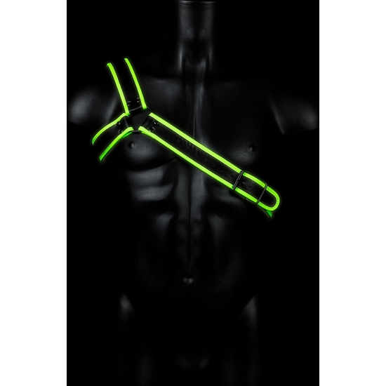 OUCH! - GLADIATOR HARNESS - GLOW IN THE DARK image 0