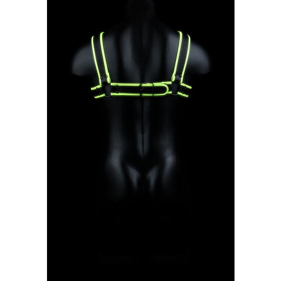 OUCH! - CHEST BULLDOG HARNESS - GLOW IN THE DARK image 3