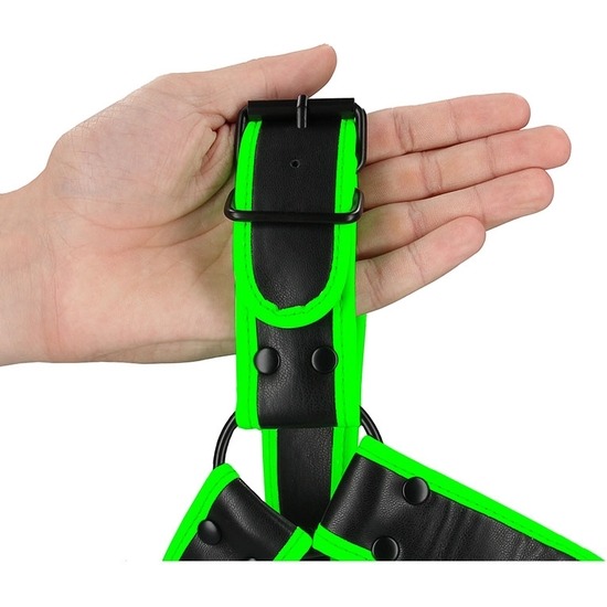 OUCH! - CHEST BULLDOG HARNESS - GLOW IN THE DARK image 6