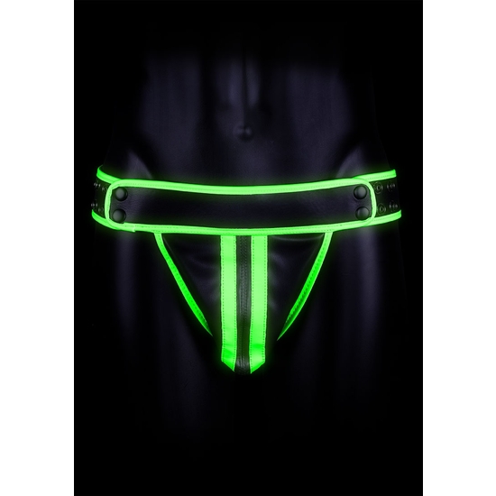 OUCH! - STRIPED JOCK STRAP - GLOW IN THE DARK image 0