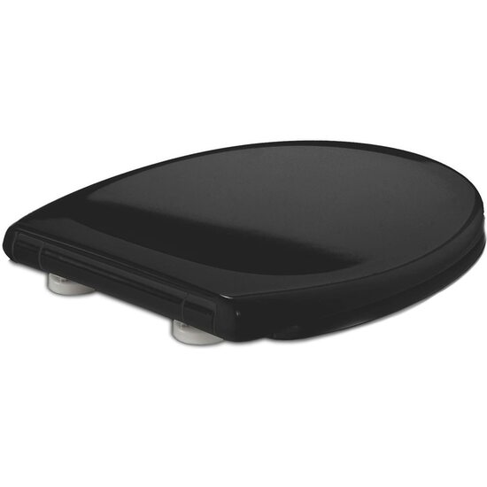 ASIENTO DE INODORO OVALADO DE ALTA CALIDAD, CON FUNCIÓN DE LIBERACIÓN RÁPIDA Y CIERRE SUAVE, TAPA DE INODORO ANTIBACTERIANA DE DUROPLAST Y ACERO INOXI image 3