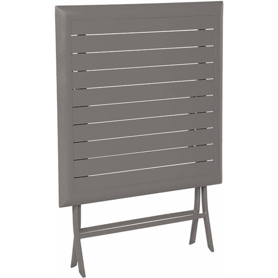 MESA "AZUA" PLEGABLE ALUMINIO MARRÓN image 2