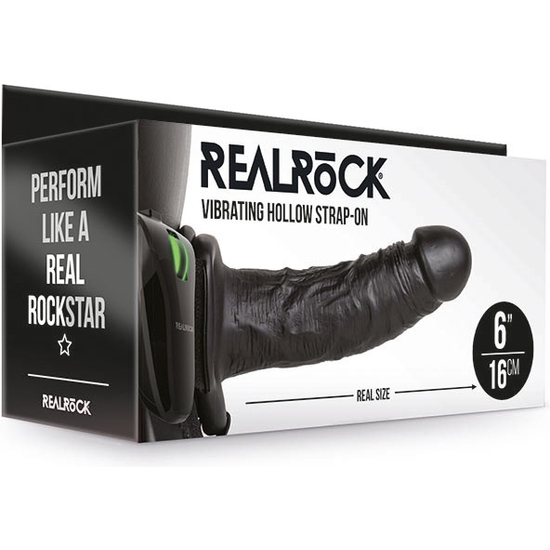 REALROCK-STRAP-ON HUECO VIBRATORIO SIN BOLAS - 6/ 15,5 CM image 1