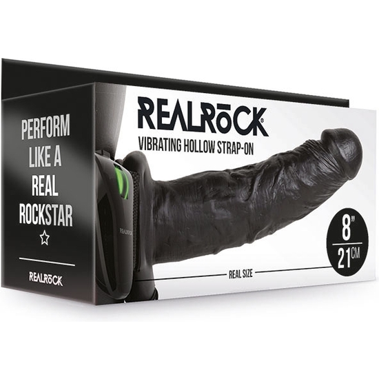 REALROCK-STRAP-ON HUECO VIBRATORIO SIN BOLAS - 8/ 20,5 CM image 1