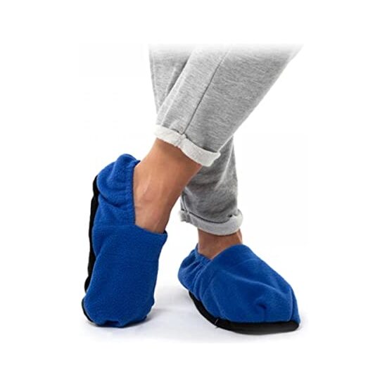 ZAPATILLAS DE CASA CALENTABLES EN MICROONDAS INNOVAGOODS AZUL image 1