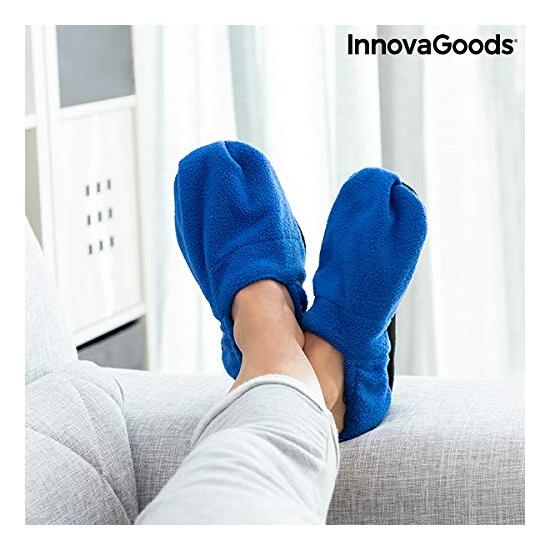 ZAPATILLAS DE CASA CALENTABLES EN MICROONDAS INNOVAGOODS AZUL image 4