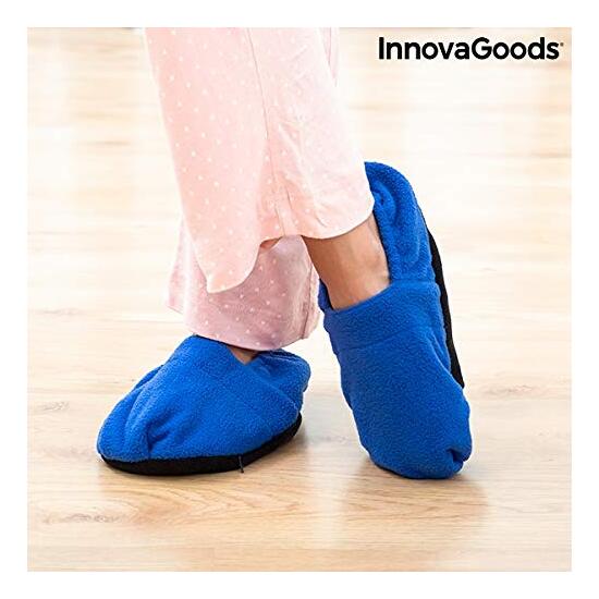 ZAPATILLAS DE CASA CALENTABLES EN MICROONDAS INNOVAGOODS AZUL image 5