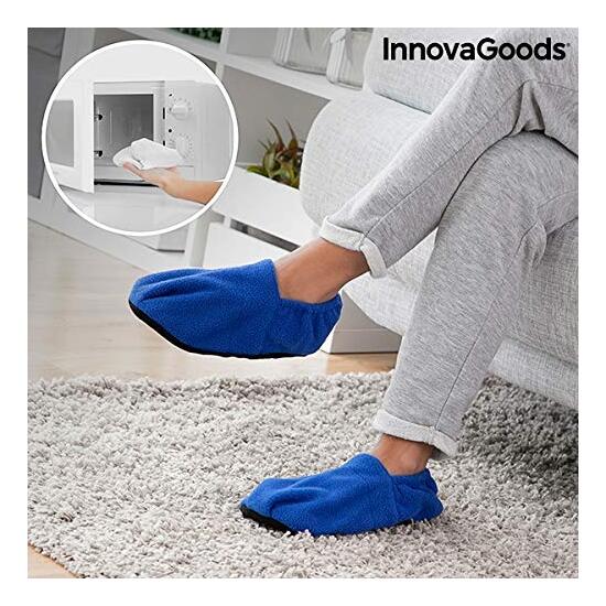 ZAPATILLAS DE CASA CALENTABLES EN MICROONDAS INNOVAGOODS AZUL image 6