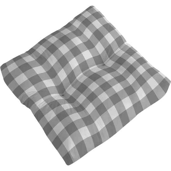 COJIN SILLA 45X45X10 CM CUADRO GRIS image 1