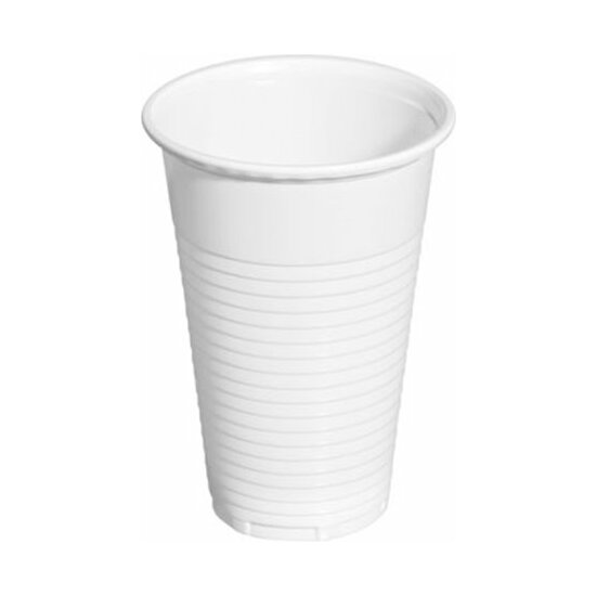 VASO PLASTICO BLANCO X100 UNI 200CC image 0