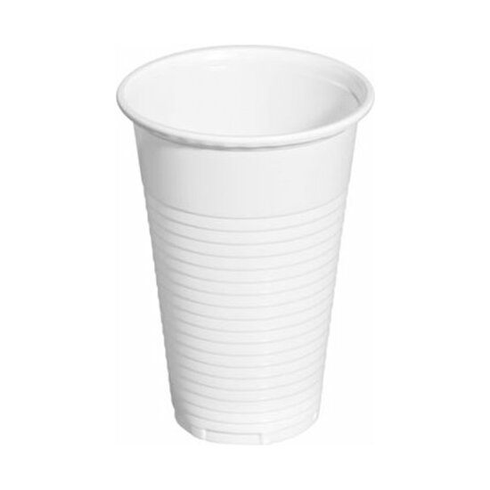 VASO PLASTICO BLANCO X100 UNI 200CC image 0