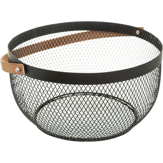 CESTA METÁLICA "MESH" 29 CM NEGRA image 0