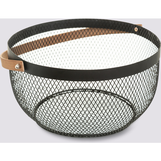 CESTA METÁLICA "MESH" 29 CM NEGRA image 2