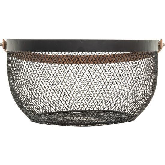 CESTA METÁLICA "MESH" 29 CM NEGRA image 3