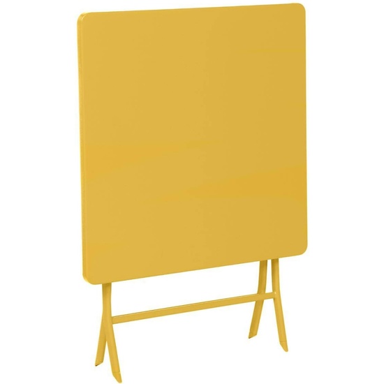 MESA PLEGABLE CUADRADA MOSTAZA 2 PLAZAS image 2