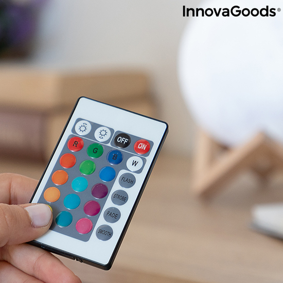 LÁMPARA LED RECARGABLE LUNA MOONDY INNOVAGOODS image 1