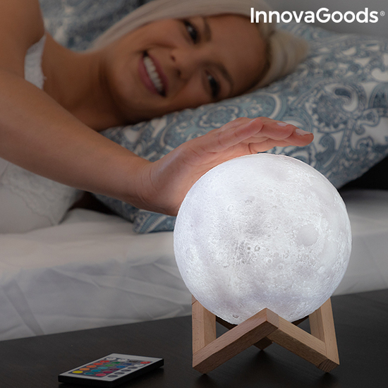 LÁMPARA LED RECARGABLE LUNA MOONDY INNOVAGOODS image 3