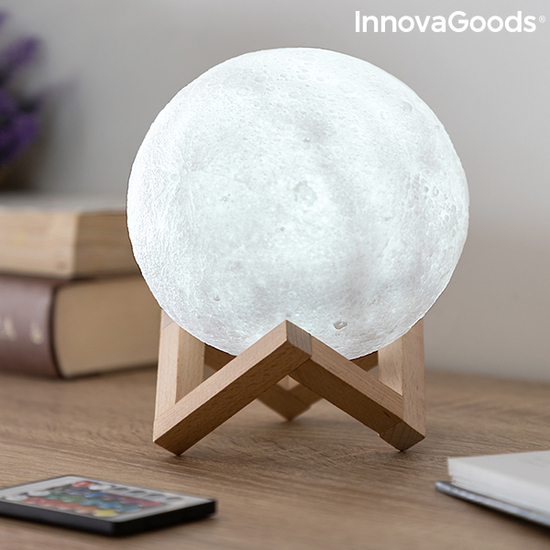 LÁMPARA LED RECARGABLE LUNA MOONDY INNOVAGOODS image 4