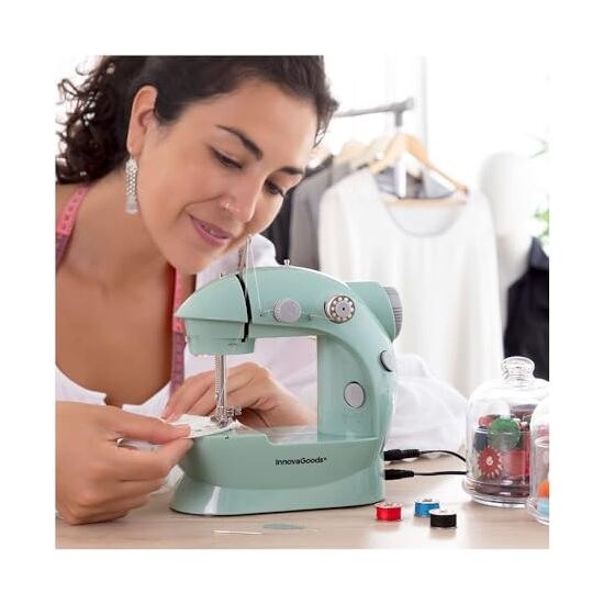 MINI MÁQUINA DE COSER PORTÁTIL CON LED, CORTAHÍLOS Y ACCESORIOS SEWNY INNOVAGOODS image 6
