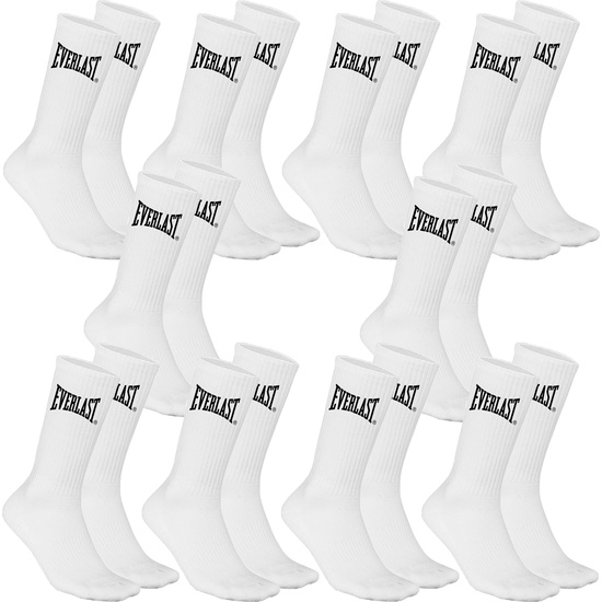 SET DE 10 PARES DE CALCETINES EVERLAST BLANCOS TALLA image 0