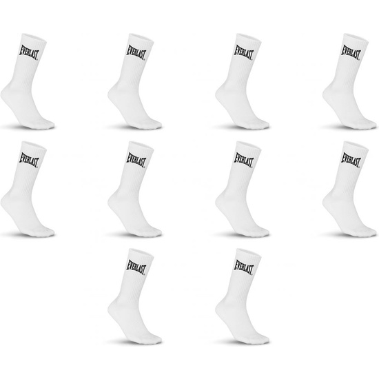 SET DE 10 PARES DE CALCETINES EVERLAST BLANCOS TALLA image 1