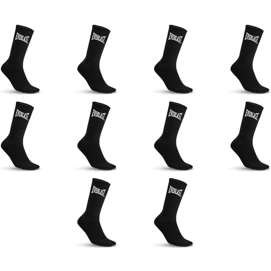 SET DE 10 PARES DE CALCETINES EVERLAST NEGROS image 1