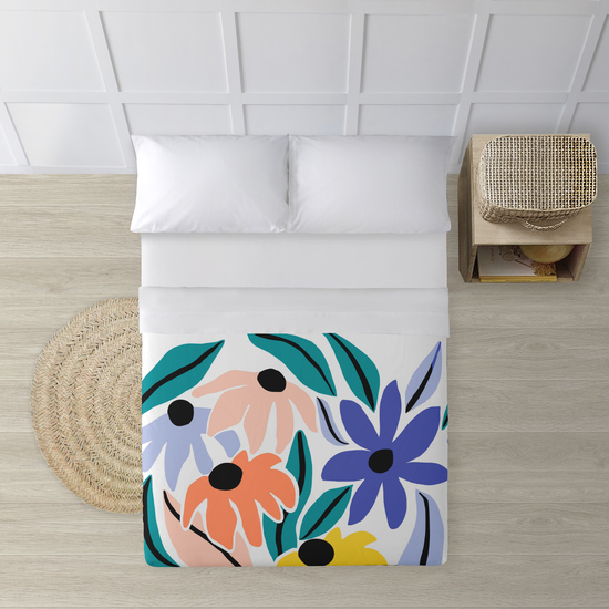JUEGO DE SÁBANAS 100% ALGODÓN MODELO NUM PARA CAMA DE 135. image 0