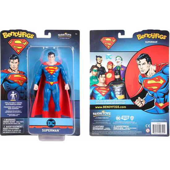 FIGURA MALEABLE BENDYFIGS SUPERMAN DC COMICS 19CM image 0