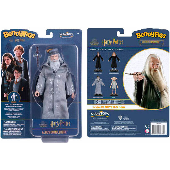 FIGURA MALEABLE BENDYFIGS DUMBLEDORE CON VARITA HARRY POTTER 19CM image 0