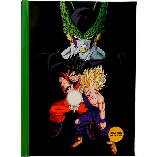 CUADERNO A5 CELL FINAL BATTLE DRAGON BALL Z CON LUZ image 0