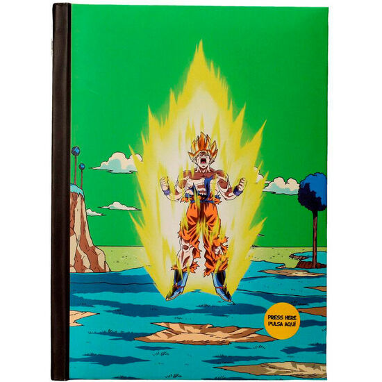 CUADERNO A5 NAMEK FINAL BATTLE DRAGON BALL Z CON LUZ image 0