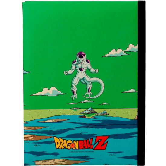 CUADERNO A5 NAMEK FINAL BATTLE DRAGON BALL Z CON LUZ image 1