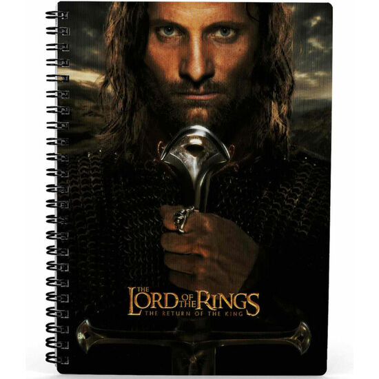 CUADERNO 3D ARAGORN EL SEÑOR DE LOS ANILLOS image 0