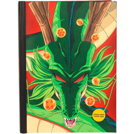 CUADERNO A5 SHENRON DRAGON BALL LUCES image 0