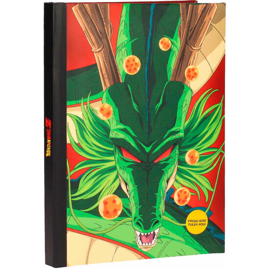CUADERNO A5 SHENRON DRAGON BALL LUCES image 1