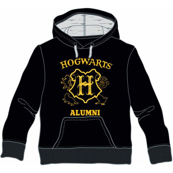 SUDADERA CAPUCHA HOGWARTS ALUMNI HARRY POTTER ADULTO image 0