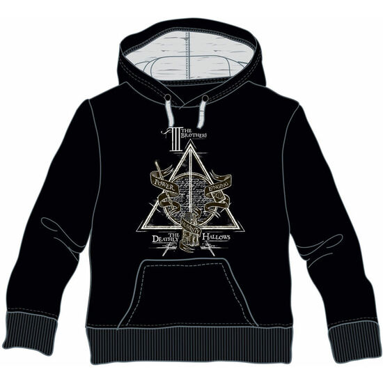 SUDADERA CAPUCHA DEATHLY HALLOWS HARRY POTTER image 0