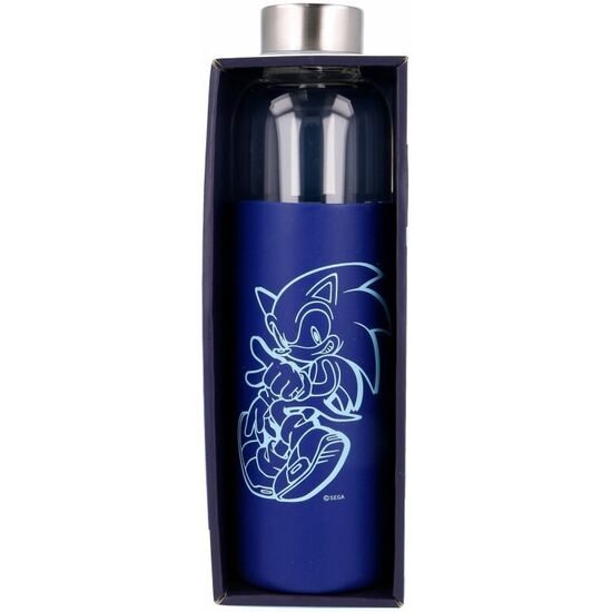 BOTELLA CRISTAL SONIC THE HEDGEHOG FUNDA SILICONA 585ML image 2