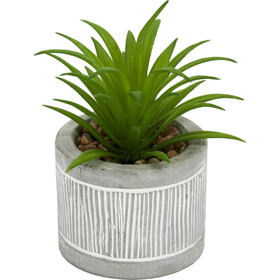 PLANTA ARTIFICIAL MACETA CEMEN image 0