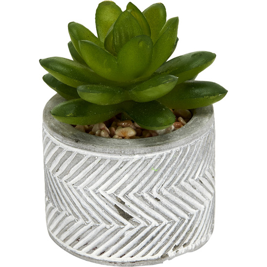 PLANTA ARTIFICIAL MACETA CEMEN image 4