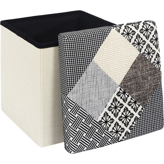 CAJA-PUF PLEGABLE PATCHWORK image 3