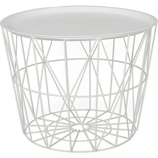 MESA AUXILIAR METAL BLANCA image 0