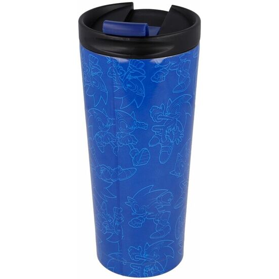 VASO CAFE ACERO INOXIDABLE SONIC THE HEDGEHOG 425ML image 1