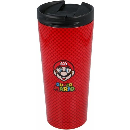 VASO CAFE ACERO INOXIDABLE SUPER MARIO BROS NINTENDO 425ML image 0